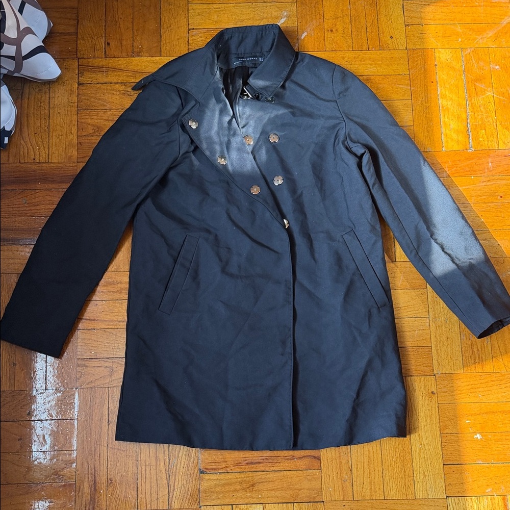 Zara Black Trench Coat